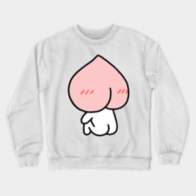 KakaoTalk Friends Apeach Crewneck Sweatshirt by icdeadpixels